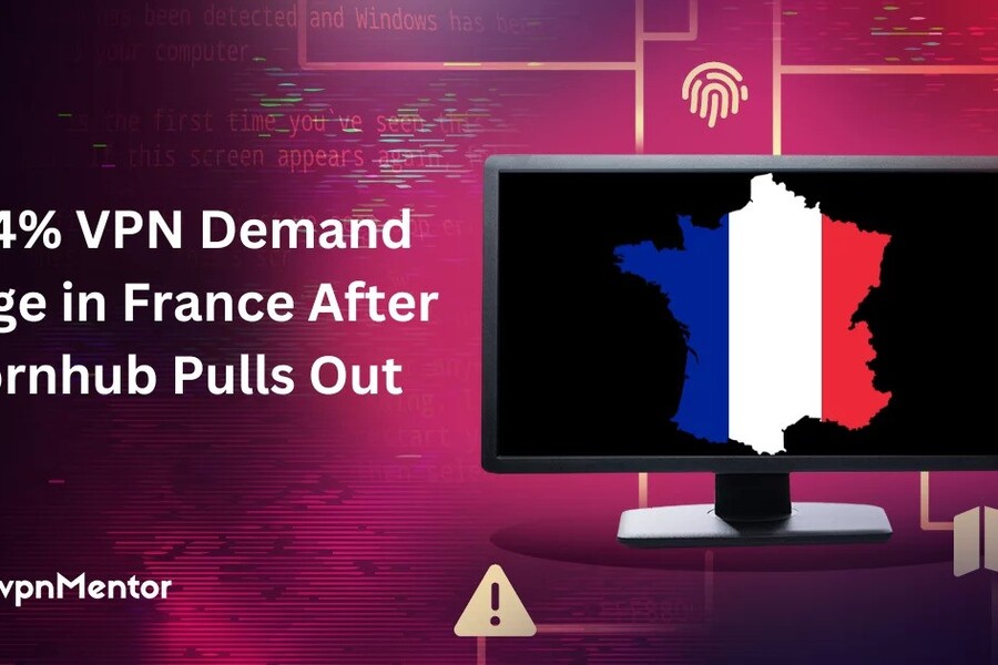Pornhub's Withdrawal from France Triggers 874% Surge in VPN Demand Amid Age Verification Dispute