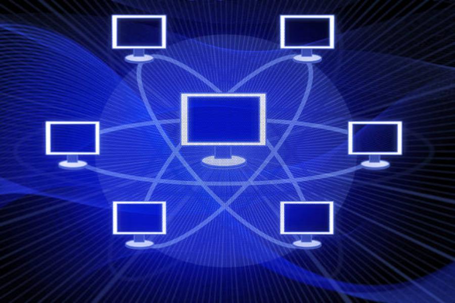 Which topology displays networking device layer ip addresses?