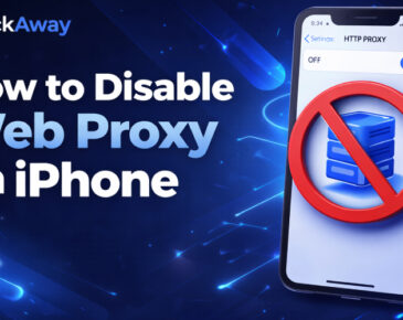 how to disable web proxy on iphone