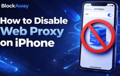 how to disable web proxy on iphone