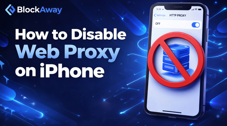 how to disable web proxy on iphone
