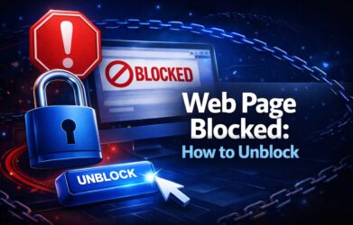 web page blocked how to unblock